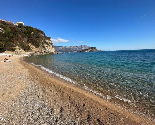 Mogren Beach in Budva