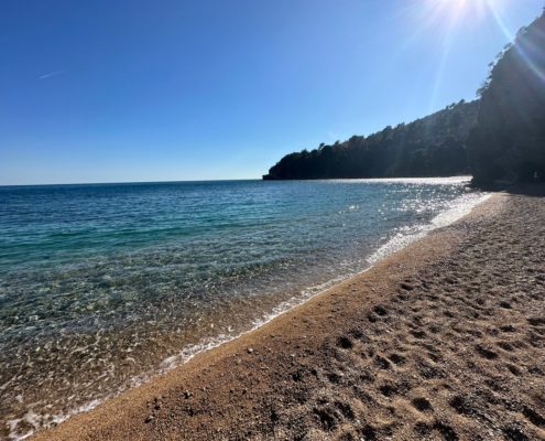 Mogren Beach in Budva