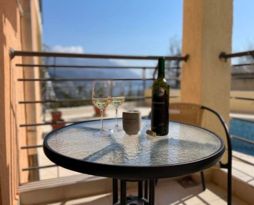 Aussicht auf Deinen Balkon im Glücks-Griff Airbnb